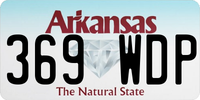 AR license plate 369WDP