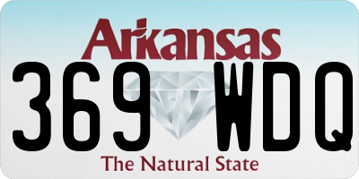 AR license plate 369WDQ