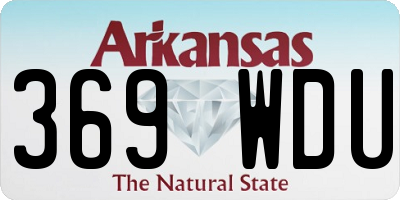 AR license plate 369WDU