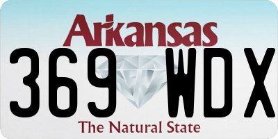 AR license plate 369WDX