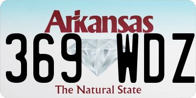 AR license plate 369WDZ