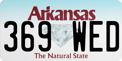 AR license plate 369WED