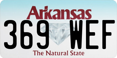 AR license plate 369WEF