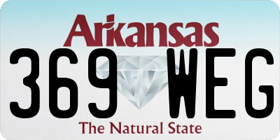 AR license plate 369WEG