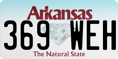 AR license plate 369WEH