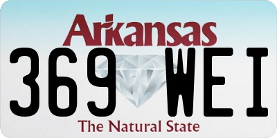 AR license plate 369WEI