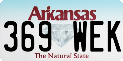 AR license plate 369WEK