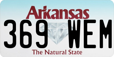 AR license plate 369WEM