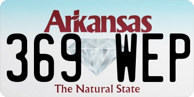 AR license plate 369WEP