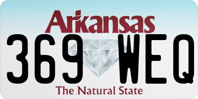 AR license plate 369WEQ