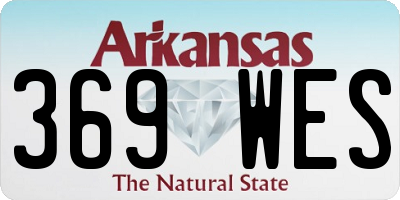 AR license plate 369WES