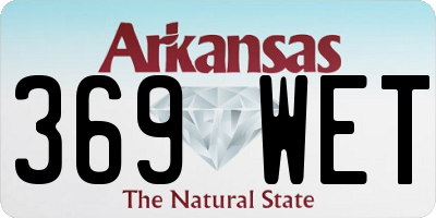 AR license plate 369WET