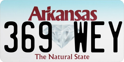 AR license plate 369WEY