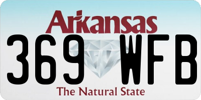AR license plate 369WFB