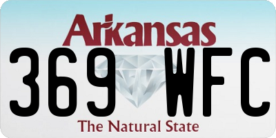 AR license plate 369WFC