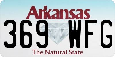 AR license plate 369WFG