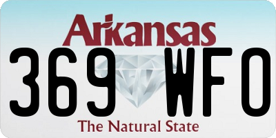 AR license plate 369WFO