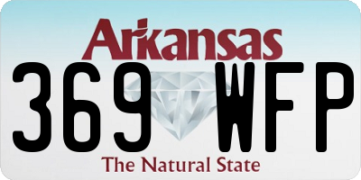 AR license plate 369WFP