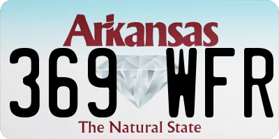 AR license plate 369WFR