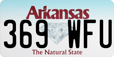 AR license plate 369WFU