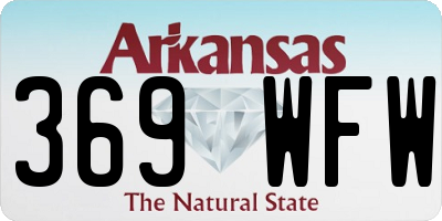 AR license plate 369WFW