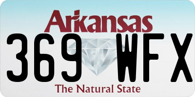 AR license plate 369WFX