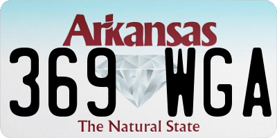 AR license plate 369WGA