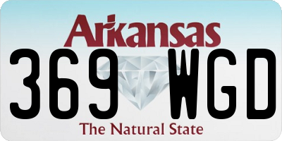 AR license plate 369WGD