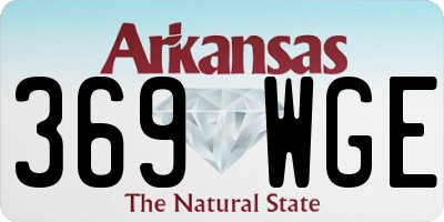 AR license plate 369WGE