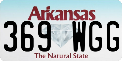 AR license plate 369WGG