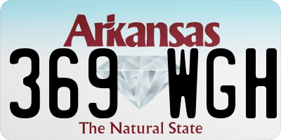 AR license plate 369WGH