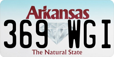 AR license plate 369WGI
