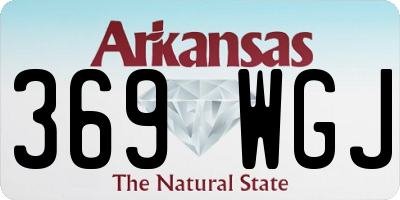 AR license plate 369WGJ