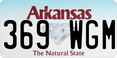 AR license plate 369WGM