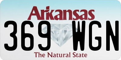 AR license plate 369WGN