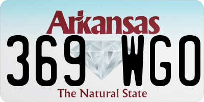 AR license plate 369WGO