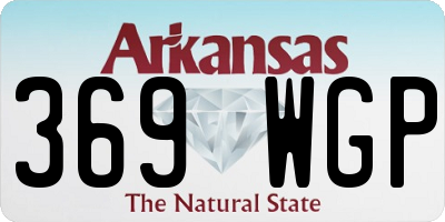 AR license plate 369WGP