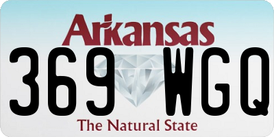 AR license plate 369WGQ