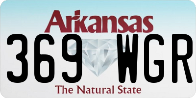 AR license plate 369WGR