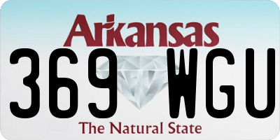 AR license plate 369WGU