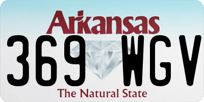 AR license plate 369WGV