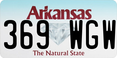 AR license plate 369WGW