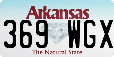 AR license plate 369WGX