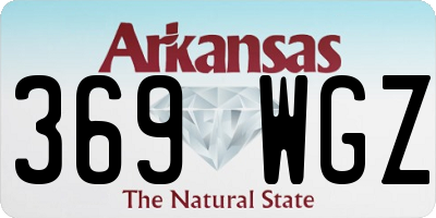 AR license plate 369WGZ