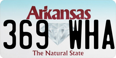 AR license plate 369WHA