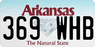 AR license plate 369WHB