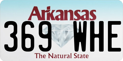 AR license plate 369WHE