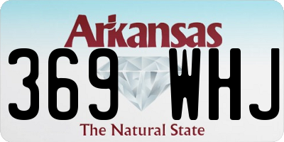 AR license plate 369WHJ