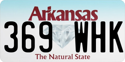 AR license plate 369WHK