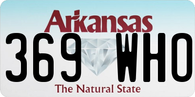 AR license plate 369WHO